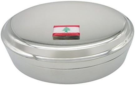 Ковчег За Бижута с Отложено във формата на Хартата на Ливан, Овал Ключодържател