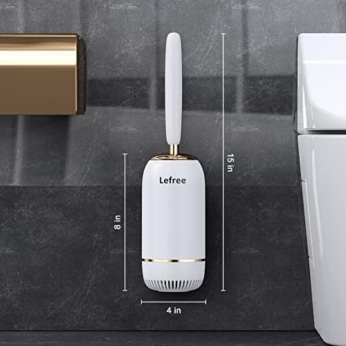 Четка за тоалетна, Набор от Тоалетни четки и Притежателите на Lefree с Капак и Ергономична дръжка, Модерна Силиконова