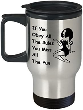 Кафеена чаша за пътуване Хубаво Момиче Най-Забавната Уникална чаша за чай в стила на феминизма е Идеална идея за жените, Ако спазвате всички правила, ще го прекараш