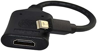 YFQHDD Активен адаптер Черен цвят Mini DP Display Port за конвертиране на аудио-видео, подходящ за множество монитори
