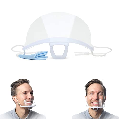 Genei -10 БР. - Дишаща противотуманная маска за устата плюс кърпа за почистване от микрофибър - Прозрачна маска за лице,