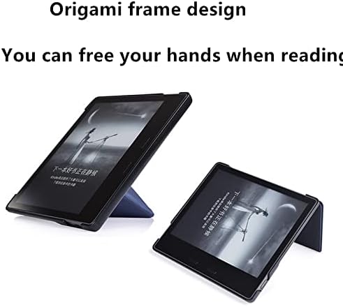 Чисто нов калъф CCOO за Kindle Оазис (само за 9-то поколение, освободени през 2017 г. и 10-то поколение, освободени през 2019 г., 7 инча), поставка за оригами Smart Cover, автоматично вк?
