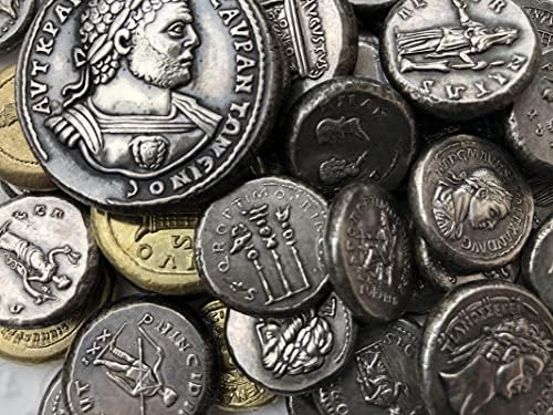 Римски Монети Месинг Със Сребърно Покритие Старинни Занаяти Чуждестранни Възпоменателни Монети Неправилен Размер Тип 9