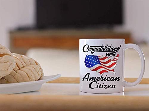 Забавна нова чаша Citizen - Поздравления! Новият американски Гражданин, Чаша за Гражданство С Флага на сащ За Горди Мъже