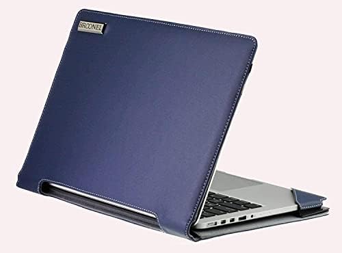 Серия Broonel - Profile - Син Кожен калъф за лаптоп, който е съвместим с 14-инчов бизнес лаптоп Dell Latitude 7400 2-в-1