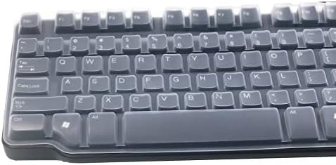 Силиконов калъф за клавиатура, съвместима с Dell RH659 L100 SK-8115 SK-8135 SK-3205, проводна USB клавиатура със 104