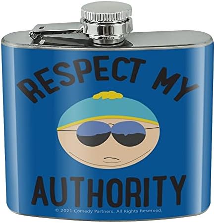 South Park Cartman Уважай моя авторитет, колба за напитки от неръждаема стомана 5 грама, колба за бъбреците