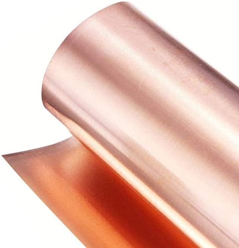 УМКИ Латунная плоча Медна Ламарина, метал 99,9% Мед 100 mm x 1000 мм Метално фолио (Размера, Дебелина: 0,1 мм)