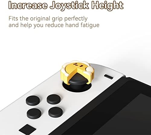 GeekShare Сладък Силиконови Капачки за улавяне на палеца Joycon, Покриване на Джойстик Съвместими с Nintendo Switch /
