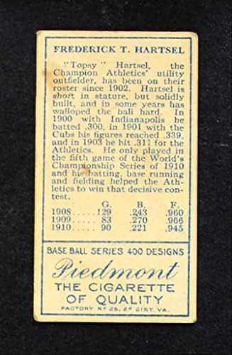 1911 T205 Топси Хартсел Филаделфия Атлетикс (Бейзболна картичка) VG Athletics