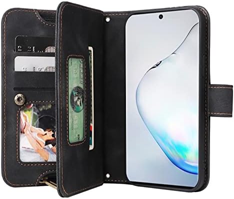 Защитен калъф-портфейл с кобур, който е Съвместим с Samsung Galaxy Note10 Pro, Тънък калъф-награда от изкуствена кожа за телефон, Защитен калъф-Поставка с магнитна закопчалка, ?