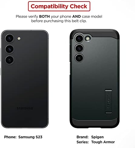 Скоба за колана, в джоба - Подходящ само за Samsung Galaxy S23 серията Tough-Armor (6.1), калъф в комплекта не е включена.