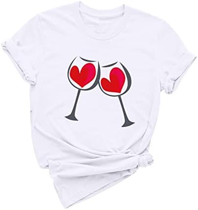 Лятна Есенна Риза за Дами 2023, Модни Памучен Тениска с Кръгло Деколте и Къс Ръкав, Графична Тениска за Почивка I5 I5