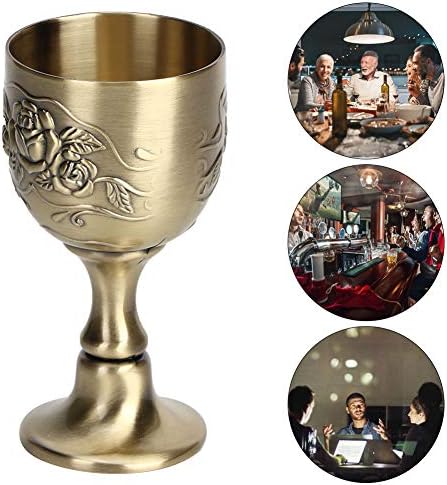 Akozon Европейската Реколта Вино, Червено Купа в стил Арт-Изработка на Деко, йонна купа, Метална чаша за католическото