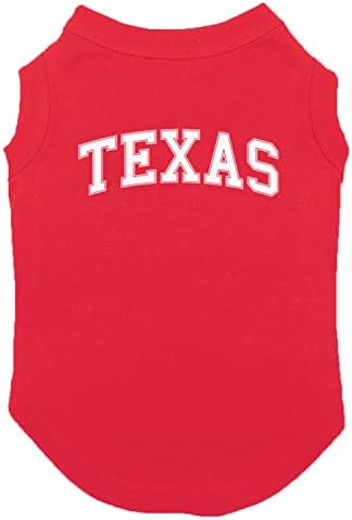 Спортна тениска за кучета от Университета в Тексас (тъмно синьо, 2 пъти повече)