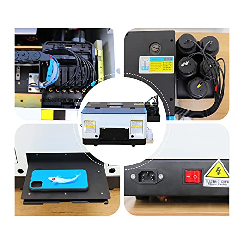 cxb Автоматично UV-Плосък принтер A5 за корпуса на телефона е от Метал, Кожа, Дърво, Акрил, UV-Печатна Машина, A5, Мини-UV-Плосък