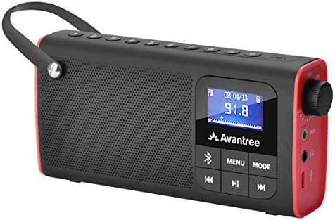 Avantree SP850 Преносима Акумулаторна FM-радио с Bluetooth-високоговорител и MP3-плейър за SD-карта, 3-в-1, автоматично