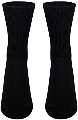 Чорапи за Диабетици NuVein Sensitive Foot Comfort Свободно, Намаляване, Черни, Голям размер