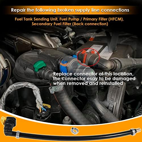 Комплект за ремонт на Съединител на линия за подаване на горивния филтър в Резервоара за Ford 6.7 L Powerstroke Diesel 2011-2022, Замени HC3Z9J338L