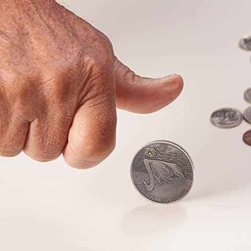 Възпоменателна монета ТОЯНДОНА, Антични Монети, Железни Монети, Сувенирни Монети, Монета с Диамантена инкрустация (фигура лебед)