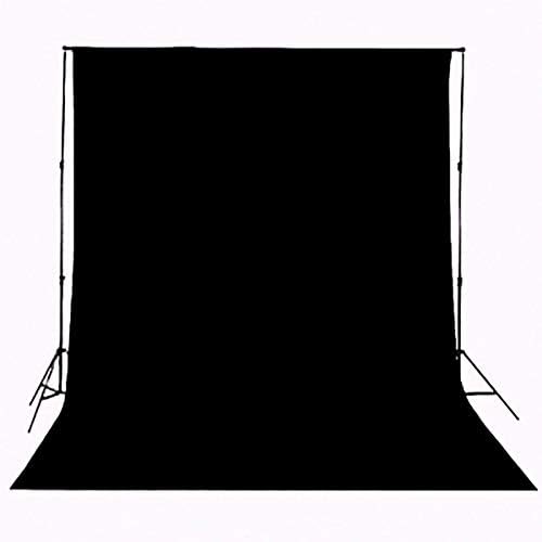 Фон HMTfoto Плътен Черен Фон Муслиновый Портрета на Фона на Екрана, за Снимка на Фона на Видео чрез търг (8x10 фута, черен)