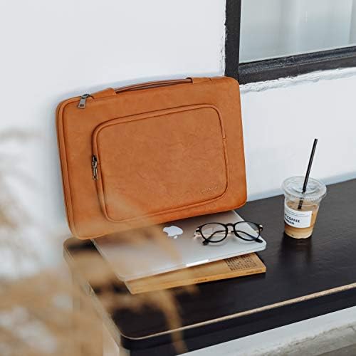 Удобен Защитен калъф за лаптоп, който е съвместим с 16-инчови MacBook Pro M2 Pro/Max 2023 и M1 2021, чанта за лаптоп 15-15,6 инча, Влагоотводящий джоб от изкуствена кожа дръжка, чанта, ка