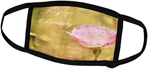 3dRose PS Flowers - Вдъхновяващо, в красотата на Цвете Розов Мак - Цветен принт - Маска за лице (fm_63383_2)