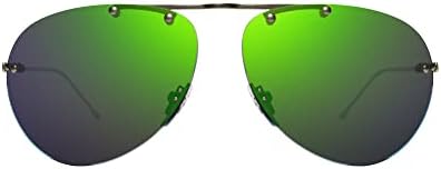 Слънчеви очила с Revo Air 2: Поляризирани лещи в титанов Авиаторской ръбове, без рамки