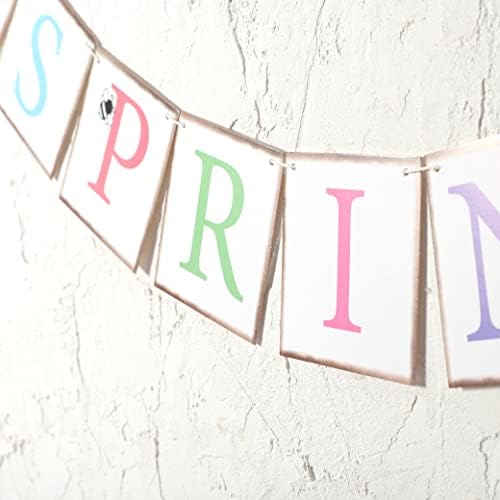 Банер Happy Spring - Пролет / Великденски Украси,Великденски Банер,пролетна декорация За Дома, пролетен Венец, пролетни Банери, Венци Happy Spring
