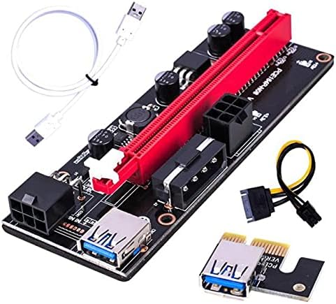 Съединители VER009S PCI-E Странично Card 30 см 60 см 100 см USB 3.0 Кабел PCI Express от 1X до 16X Удължител PCIe Адаптера за Майнинга GPU Миньор - (CN, цвят: бял 60 см)