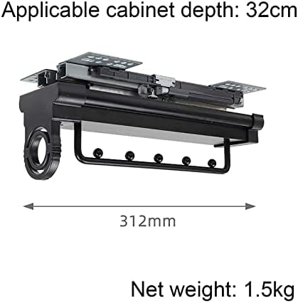 Луксозен Разтегателен Прът за кабинет, Удлинительная Рейк за съхранение на дрехи за панталони, Регулируем Тежкотоварни