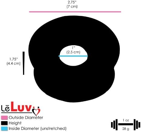 LeLuv Черно Помпа за уголемяване на пениса с максимална и защитени калибром за мъже в комплект с Мек Черен TPR Уплътнение