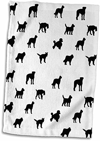 3dRose Florene - Декор III - Кърпи за кучета с принтом Смели породи (twl-203716-1)