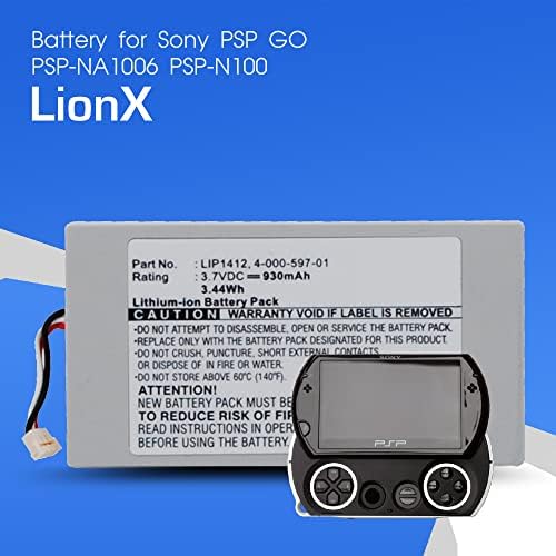 Батерия за Sony PSP GO, PSP-в n100 PSP-NA1006 4-000-597-01 LIP1412 930 mah/3,44 Wh LIONX