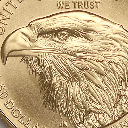 2023 Без знака на монетния двор 1 унция златна монета Американски Орел в кюлчета Gem Без лечение (Първия ден на издаване