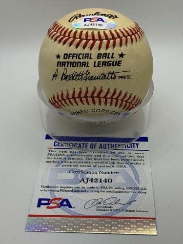 Кал Даниелс Синсинати Редс Подписа Автограф Официален представител на OMLB Baseball PSA DNA - Бейзболни топки С автографи