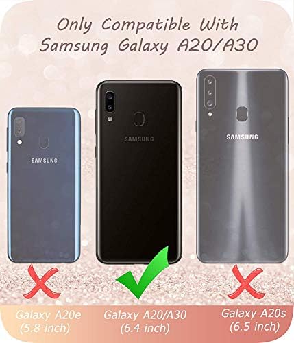калъф i-Blason Cosmo Серията за Samsung Galaxy A20 / A30, Тънък и Стилен защитен калъф за цялата корпус с вградена защитно фолио за екрана (Ocean)