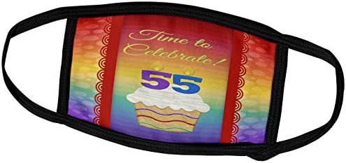 3D Дизайн на покани за рожден Ден Бевърли Търнър - Cupcake, Брой Свещи, Време, Покана за участие в честване на 55-та