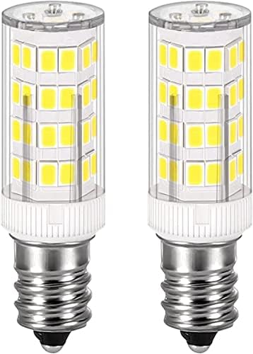 Fneiosg E12 110 Лампи за сушене на sconces свещ, вода Опаковка за хладилник, Разменени лампа 10 W 15 W 20 W, 3,5 Вата C7 LED (Дневен бяло 6000 К) за Дребни домакински уреди, Солна лампа, Поли?