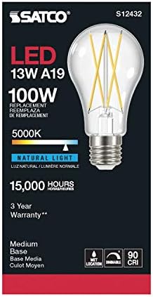 Лампа Satco S12432, Дневна светлина (5000K) -12,5 W