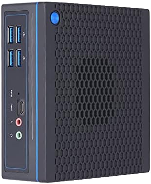 Мини PC HUNSN, Настолен компютър, HTPC, NUC, Intel Core I3, 10110U, BH24f, PXE, Поддържа WOL, 2 x LAN, ДП, 2 x HDMI, Type-C, Слот за SIM карта, без да се свързвате към интернет, БЕЗ памет, БЕЗ база, БЕЗ систе?