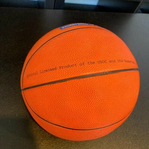 Исая Томас Чък Дейли Кристиан Леттнер 1992 Dream Team Подписан на Баскетболен клуб JSA - Баскетболни топки с автографи