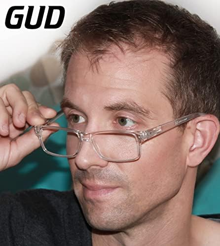 Очила за четене GUD 9 Двойки Леки Класически Правоъгълни Ридеров за Мъже и Жени +1.25