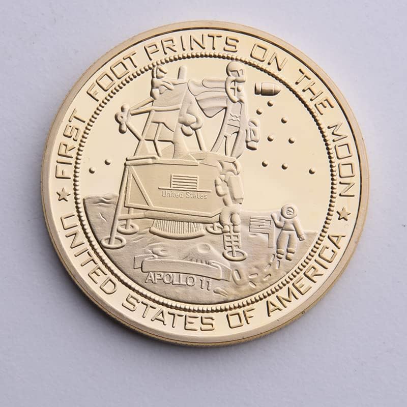 Медал Аполо-11 за кацането на Луната, Икона на Армстронг, Подарък Играчка, Събиране на история и култура