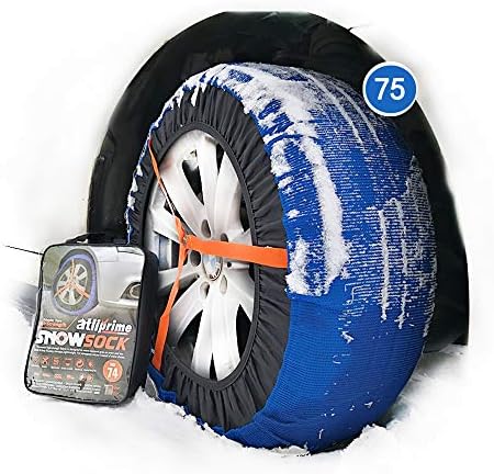 atliprime 2 бр. Мини Защитни гуми за лед и кал, вериги за сняг, Автомобилни вериги за сняг, Тъканни верига за гуми, Автоматично