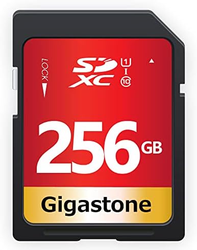 Gigastone 256 GB SD карта UHS-I U1 Class 10 SDXC Карта с памет Висока скорост на видео във формат Full HD Цифров Фотоапарат