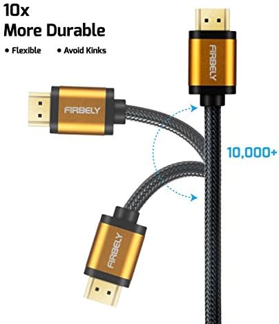 Здрав високоскоростен кабел HDMI - UHD HDMI Кабел С Тъкани позлатените жак 60hz ultra-висока скорост 18 Gbit/с Поддръжка
