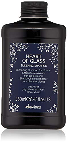 Davines Heart of Glass Копринен шампоан за грижа за руса коса, Подхранваща защита за естествени или козметично третирана