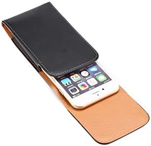 Калъф за телефон, кожен калъф с клип за колан, който е Съвместим с iPhone 11 Pro Max XS Max, една чанта-кобур с клип