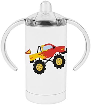 Monster Truck Sippy Cup - Червен камион Sippy-Купа - Графичен Sippy-Купа